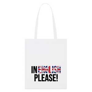 Bolsa de Mano de Lona de Algodón Blanca con Estampado Personalizado de la Bandera del Reino Unido, Bolso de Hombro de Recuerdo, Bolsa de Compras Reutilizable, Bolsa de Tela para Libros - Product Image 1