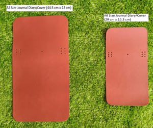 Couverture de carnet A5 en cuir de vachette rouge audacieux, étui pour journal en cuir véritable tanné de qualité supérieure, organisateur de papeterie professionnel 2026 - Product Image 6
