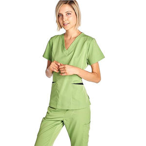 Conjunto de Uniformes Médicos Personalizados de Diseño Moderno para Enfermería, Ropa de Hospital/Clínica, Algodón y Rayón Muy Suaves - MOQ Bajo - Product Image 4