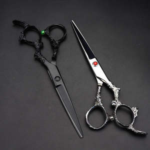 Ciseaux de coiffure professionnels de qualité supérieure avec manche Dragon Noir, en acier japonais VG10, lame tranchante en acier inoxydable 28 - Product Image 6