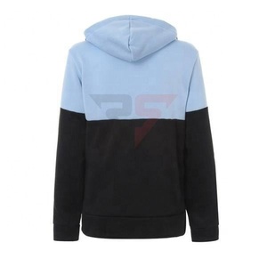 Sudaderas con capucha de moda de dos colores para mujer Sudaderas en blanco de color sólido personalizadas Sudaderas con capucha de algodón de gran tamaño para mujer - Product Image 5