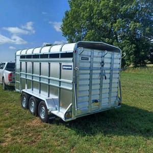 Custom 3500KG Electric Livestock Carrier Transport <b>Trailer</b> for Goats Horses Cattle Sheep Heavy Duty <b>Farm</b> Dump All Sizes - Product Image 4