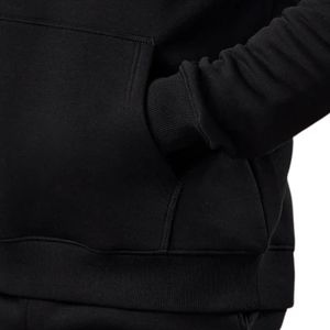 Sweat à capuche noir pour homme, pull décontracté en molleton, manches longues, vêtements de sport, tenue de gym, mode hiver - Product Image 6