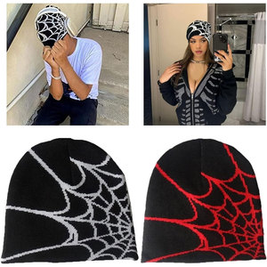 Gorro de punto holgado unisex con patrón de tela, estilo streetwear, suave, cálido y moderno para invierno - Product Image 2