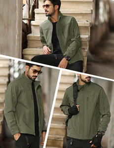 Custom Logo Men's High Street Style Stand Collar Waterproof Windbreaker <b>Rain</b> <b>Jacket</b> Winter Customizable 2026 Slim Fit best - Product Image 3