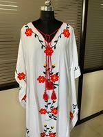 Robe longue de plage gothique brodée sexy à taille empire japonaise, vêtements pour femmes, robe maxi bohème florale sexy, couvre-vêtement de plage