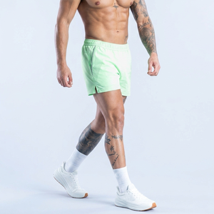 Stylish Men's Gym Shorts Soft Stretch Fabric Breathable Moisture Wicking Apparel Fitness Training Shorts Elastic Waistband Short - Product Image 1