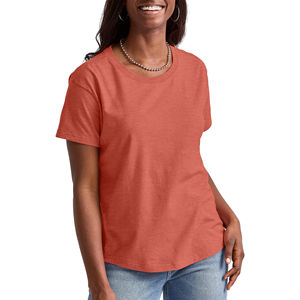 Camiseta de Verano 2026 para Mujer, Cuello Redondo, Manga Corta, Color Sólido, Estilo Casual, con OEM - Product Image 5