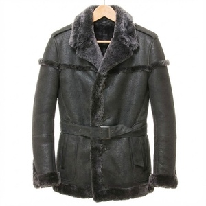 Men Fur Leather <b>Jackets</b> Distressed Pure Sheepskin Sherpa <b>Shearling</b> Faux Fur Soft Flight <b>Bomber</b> Lather <b>jacket</b> - Product Image 1