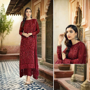 Meilleure vente Style indien pakistanais Karachi travail fantaisie Salwar costumes vêtements ethniques dernier produit exclusif de l'Aïd le plus vendu - Product Image 1