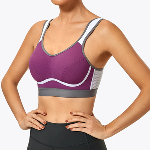 Sujetadores deportivos para mujer al por mayor con logo impreso digitalmente, top corto, leggings de fitness y chaleco con espalda hermosa - Product Image 3