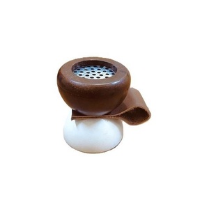 Wholesale <b>Mini</b> Wooden Bakhoor Burner Set Magnetic Stainless Steel Dish Incense Censer with Leather Pull Handle - Product Image 3