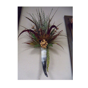 Juego de Jarrones de Flores Hechos a Mano, Elegantes, Naturales, de Cuerno de Búfalo Antiguo, Diseño Rústico para Uso Decorativo - Product Image 3