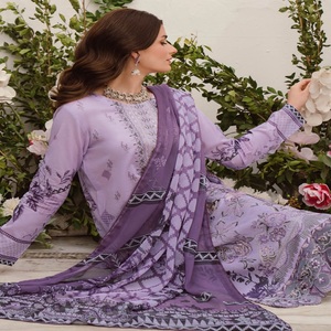 Trajes Salwar Kameez de 3 Piezas para Mujer, Estilo Indio-Pakistaní, con Bordado Intenso, Diseño Étnico Moderno, Algodón Puro, Venta al Por Mayor - Product Image 2