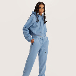 High Quality Low Reasonable Price Custom Casual Streetwear Oversized Crop Hoodie for <b>Women</b> Crop Hoodies Wholesale Manufacturer - Product Image 5
