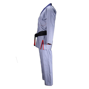 Conjunto de Uniforme de Judo Blanco, Poliéster/Algodón 280g, Secado Rápido, Ligero, Transpirable, Unisex, Adulto, Corte Regular, Teñido Liso, Impresión Digital - Product Image 1