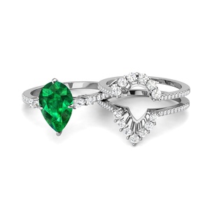 Anillo de Compromiso Vintage con Halo de Gema Esmeralda Verde Intenso en Plata de Ley 925 para Mujer, Joyería <span class=keywords><strong>Destiny</strong></span> <span class=keywords><strong>2022</strong></span> - Product Image 4
