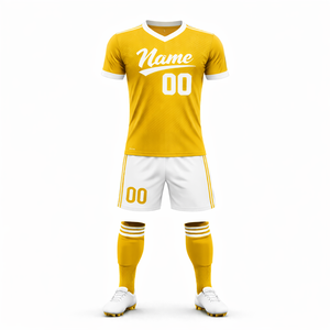 Conjunto de Camisetas de Fútbol Personalizadas al por Mayor, Unisex, Corte Atlético, Impresión Sublimada, Uniforme de Entrenamiento para Equipos de Fútbol - Product Image 1
