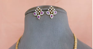 Hermoso Juego de Collar/Aretes/Anillo/Pulsera de Latón Plateado con Circonitas Clásicas de la Mejor Calidad para Mujer, para Compromiso o Boda - Product Image 4