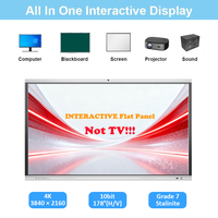 Tableau blanc interactif de 98 pouces, tableau intelligent Android pour l'enseignement scolaire, RK 3576 16+256G, tableau tactile numérique en option