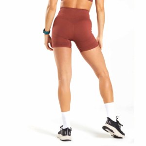 Shorts de sport tricotés taille haute respirants avec taille élastique pour femme – Tenue d'entraînement et streetwear écoresponsable - Product Image 2