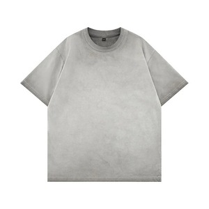 Camiseta unisex de algodón lavado a la piedra para hombre y mujer, estilo oversize, corte holgado, hombros caídos, manga corta, informal, streetwear - Product Image 3