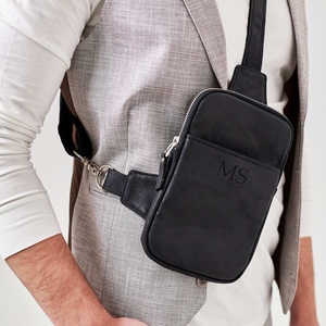 Handmade Genuine Leather Crossbody Sling <b>Bag</b> Personalized Vintage Style Chest <b>Bag</b> for <b>Men</b> High Quality LCB-0016 - Product Image 1
