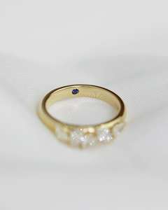 Bague de mariage en moissanite taille marquise en or jaune 14 carats, empilable, minimaliste, bijoux de luxe raffinés, bague de promesse d'anniversaire pour femme - Product Image 3