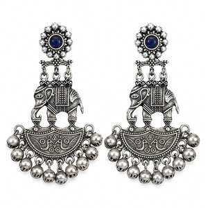 Wholesale Oxidized Antique Silver-Plated Drop Earrings Bulk Supplier | Direct Factory Manufacturer | Hot Selling Ready Stock - Product Image 1
