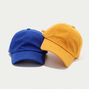 Casquette de baseball unisexe en velours côtelé, couleur unie, décontractée, douce, à visière courte, pour l'extérieur, polyvalente - Product Image 3