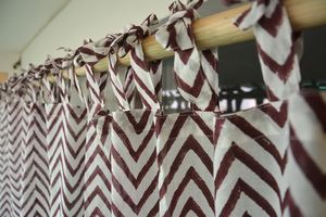 Rideau de fenêtre imprimé tie-dye bohème, en coton doux, panneau décoratif pour chambre, salon, café, hôtel, longueur personnalisée - Product Image 4