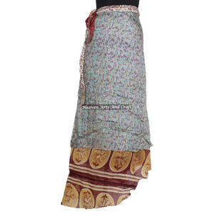 <b>Boho</b> New Fashion Exclusive Vintage Silk Tube Dress From India Recycled Silk Saris Sarongs <b>Skirts</b> Flex-wraps <b>Skirts</b> Online Indian - Product Image 1