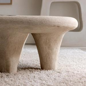 โต๊ะกาแฟสีขาววานดานา นิมบัส มิรา ทำจากไม้ลายคอนกรีต - Product Image 5