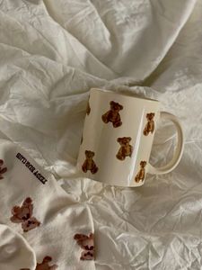 Main Character Ceramic Coffee <b>Mug</b> Minimalist Letter Print Design Home Use - Product Image 6