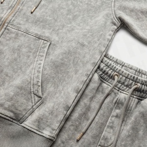 Lightweight Men Acid Washed <b>Tracksuit</b> Breathable Comfortable Sports Wear Gym Workout Activewear Custom Jogger Suits Gear - Product Image 5