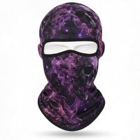 Pasamontañas Rojo Fuego Calavera, Protector Facial Completo, Ligero, de Poliéster, Impermeable, con Capucha y Cubrecuello Refrigerante para Esquí, Táctico y Pesca