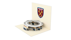 Tarjeta de Felicitación Pop-Up 3D del Estadio del West Ham United, Impresión Digital, Papel con Barnizado Mate, Regalo - Product Image 2