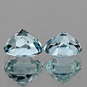 Aigue-marine bleu ciel naturel, pierre précieuse ronde extraite de la terre, qualité supérieure, certifiée GIA, grade AAA+, vente en gros - Product Image 6