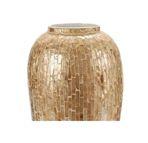Vase haut de gamme en or incrusté de nacre, artisanat fait main du Vietnam - Product Image 4