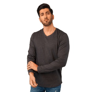 Custom <b>t</b> <b>Shirt</b> 100% Cotton Men's Long Sleeve <b>T</b>-<b>Shirt</b> Custom Printing Full Sleeve <b>Black</b> <b>t</b> <b>Shirt</b> for Men - Product Image 1