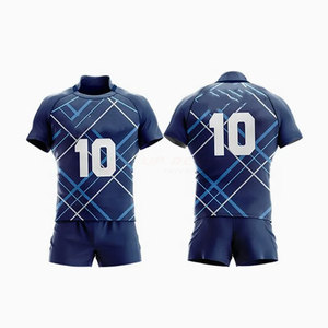 Uniforme de Rugby Sublimado Personalizado, Transpirable, 100% Poliéster, Alta Calidad, Tallas y Diseños Personalizados, Venta al Por Mayor, Nueva Llegada 2026 - Product Image 1
