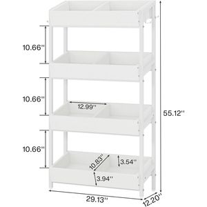 Espositore per vendita al dettaglio in legno e metallo a 4 livelli per prodotti pesanti Stand Snack e scaffale per caramelle per armadi e Stand di concessione - Product Image 5