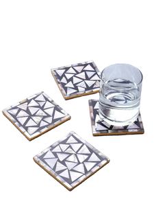 Plato de té de nácar hecho a mano exclusivo con posavasos a juego Juego decorativo de lujo para café, té y experiencia gastronómica - Product Image 6