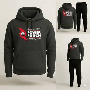 ชุดวอร์มลำลองพิมพ์ลายคุณภาพพรีเมียมสำหรับผู้ชาย เสื้อฮู้ด กางเกงขายาว สตรีทแวร์  รับสกรีนโลโก้ สำหรับออกกำลังกายกลางแจ้ง - Product Image 1