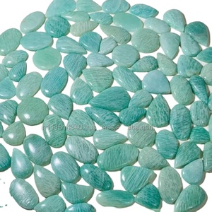 Listo para vender, amazonita Natural cabujón de alta calidad, piedras preciosas sueltas de cristal de Rubí, pedido mínimo, 100 Uds., joyería de luz óptica - Product Image 1