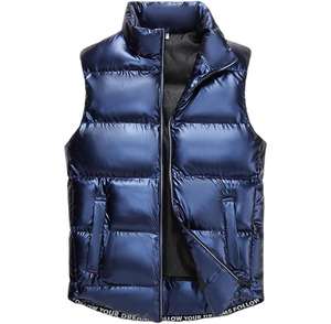 Chaleco Acolchado de Algodón Impermeable, Unisex, para Otoño e Invierno, Moderno, Brillante, Casual, Talla Grande, Grueso y Cálido - Product Image 3