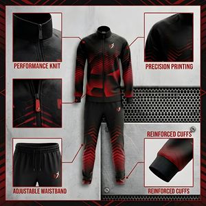 Conjunto Deportivo de Alta Calidad con Logotipo Personalizado para Hombre, Chaqueta con Cremallera de Forro Polar, Pantalones Jogger, Conjunto de 2 Piezas, Traje Deportivo Ajustado - Product Image 4