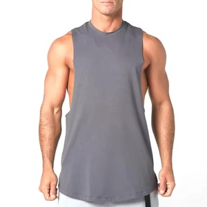 Men Gym <b>Stringer</b> Tank Top Deep Cut Sleeveless Bodybuilding Workout Shirt Athletic Training <b>Vest</b> Custom Wholesale - Product Image 3