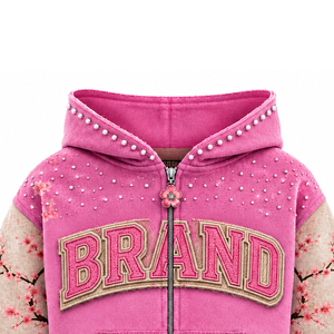 Wholesale Custom <b>Zip</b> Up Hoodie French Terry Hoodie Embroidery Logo Hoodie Factory Direct Production USA - Product Image 4