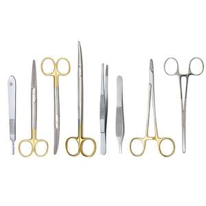 Ensemble d'instruments chirurgicaux manuels en acier inoxydable de haute qualité pour chirurgie générale, instruments chirurgicaux à poignée, résistants aux hautes températures - Product Image 2